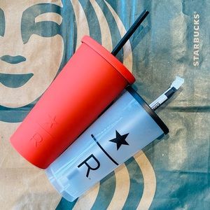 STARBUCKS 🧜‍♀️ Reserve Coral Tumbler & Cup Set